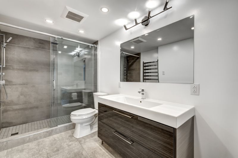 Finished Contemporary Bathroom